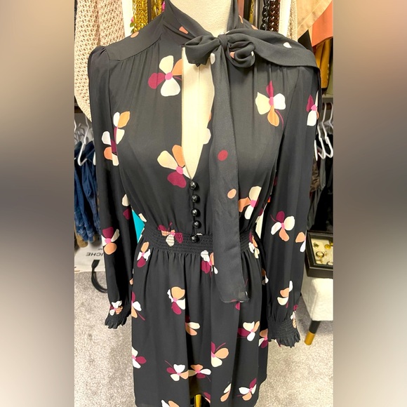 Kate Spade Glitzy Ritzy Dusk Buds Print Mini Dress Size S NWOT - Picture 5 of 12